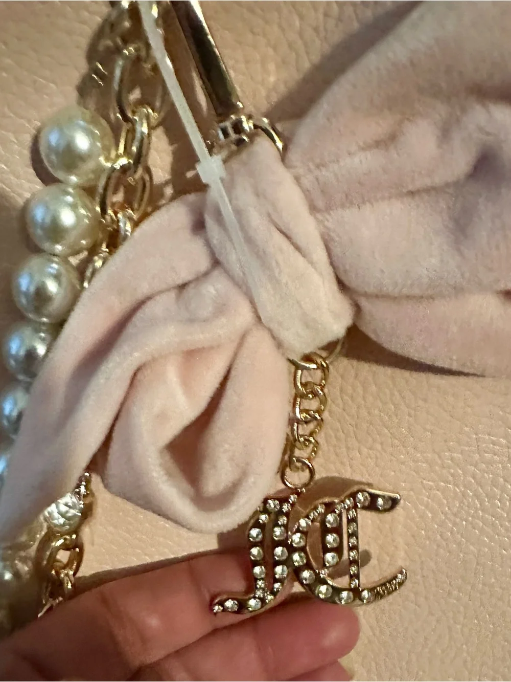 Juicy Couture “Fashion Items Haus Charms” XL KissLock Satchel Bag